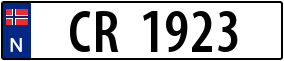 Trailer License Plate